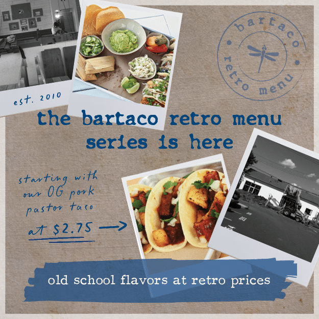 the bartaco retro menu series is here