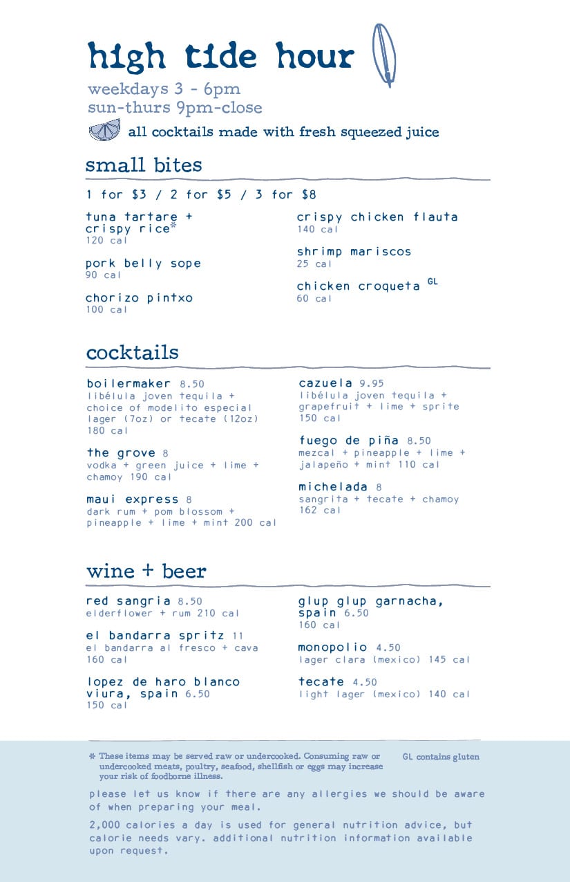 bartaco 7001 High Tide Happy Hour