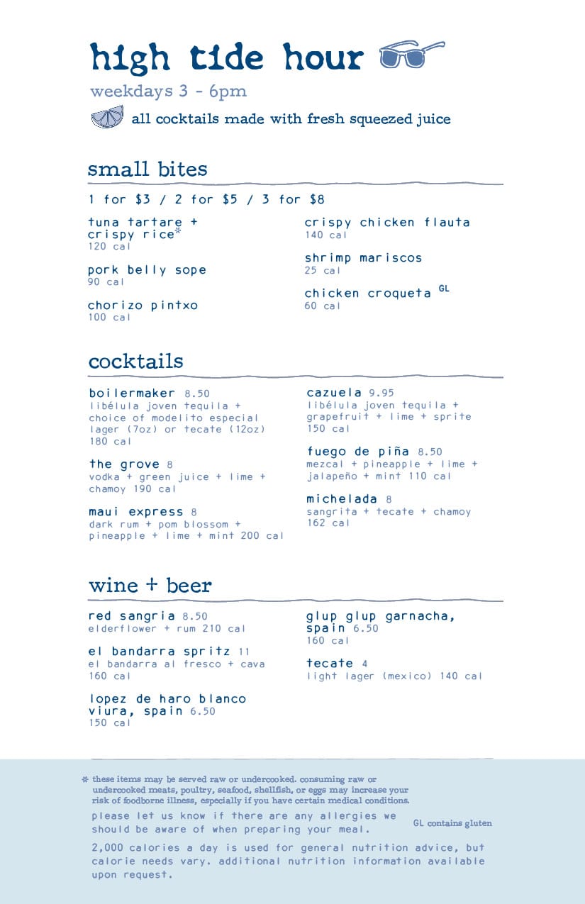 bartaco 7009 High Tide Happy Hour