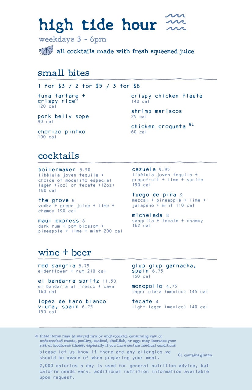 bartaco 7010 High Tide Happy Hour