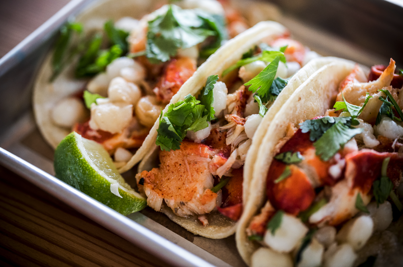 close up image of the lobster taco kit, now available at order.bartaco.com