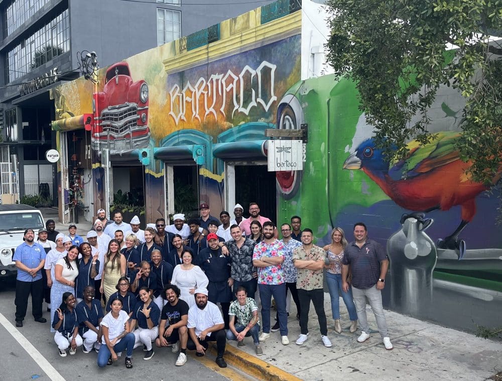 image of group of people outside of bartaco Wynwood