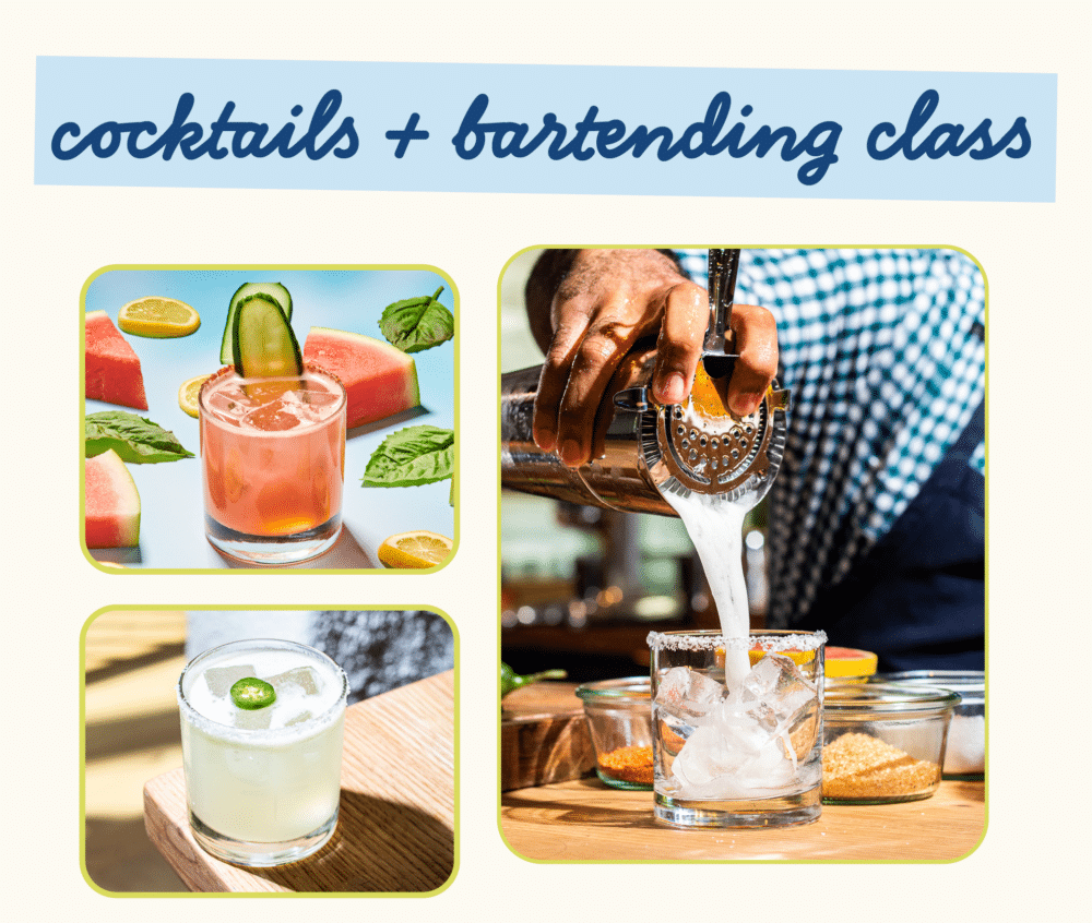 cocktails + bartending 101 classes at bartaco 1