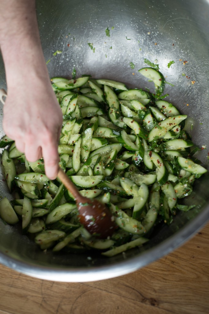 Spicy cucumber salad from bartaco
